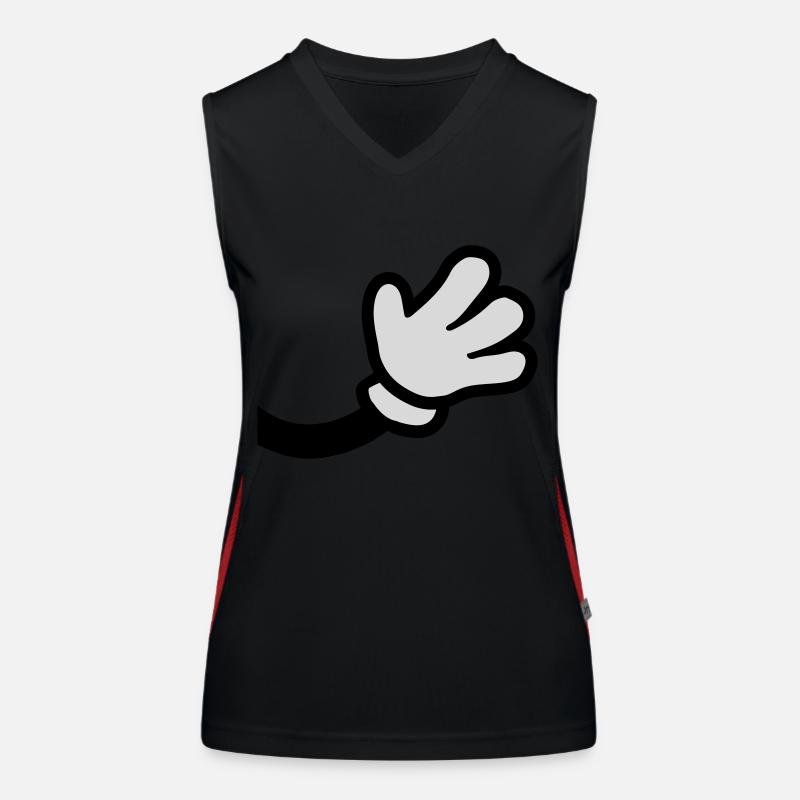 Winkende Comic Hand Funktionelles Kontrast-Tank Top für Frauen