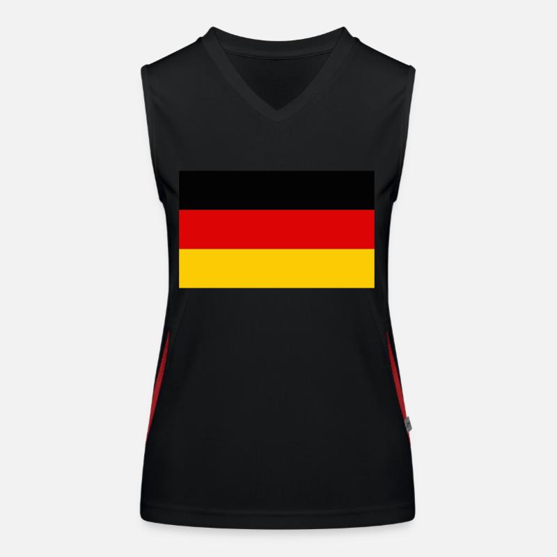 Drapeau Allemagne / German Flag Women's Functional Contrast Tank Top