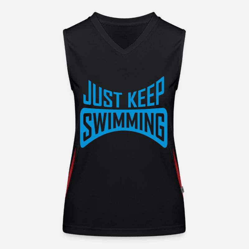 Just Keep Swimming Women's Functional Contrast Tank Top
