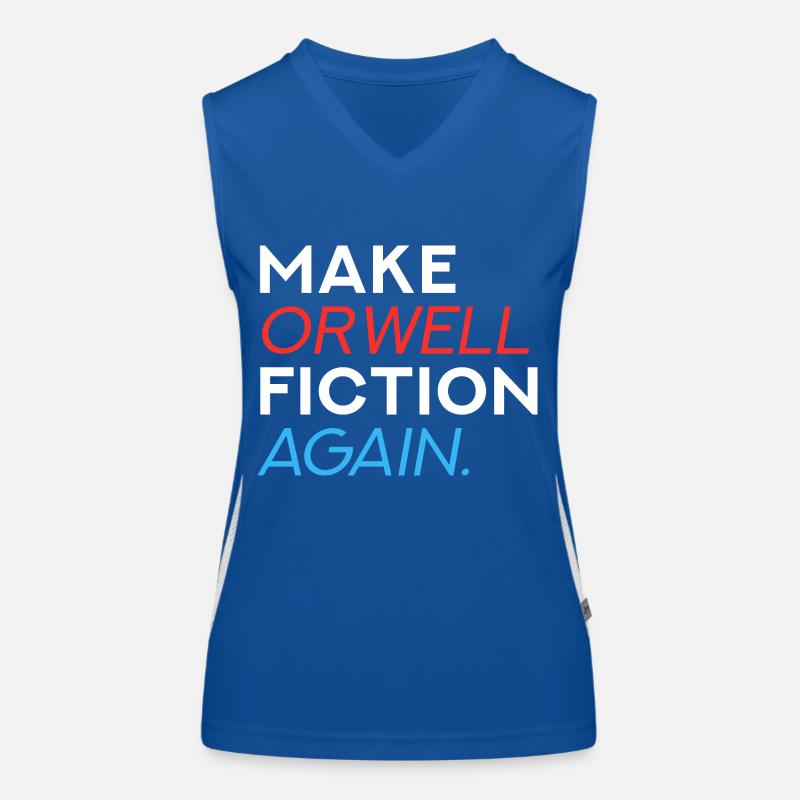 Make Orwell Fiction Again Funktionelles Kontrast-Tank Top für Frauen
