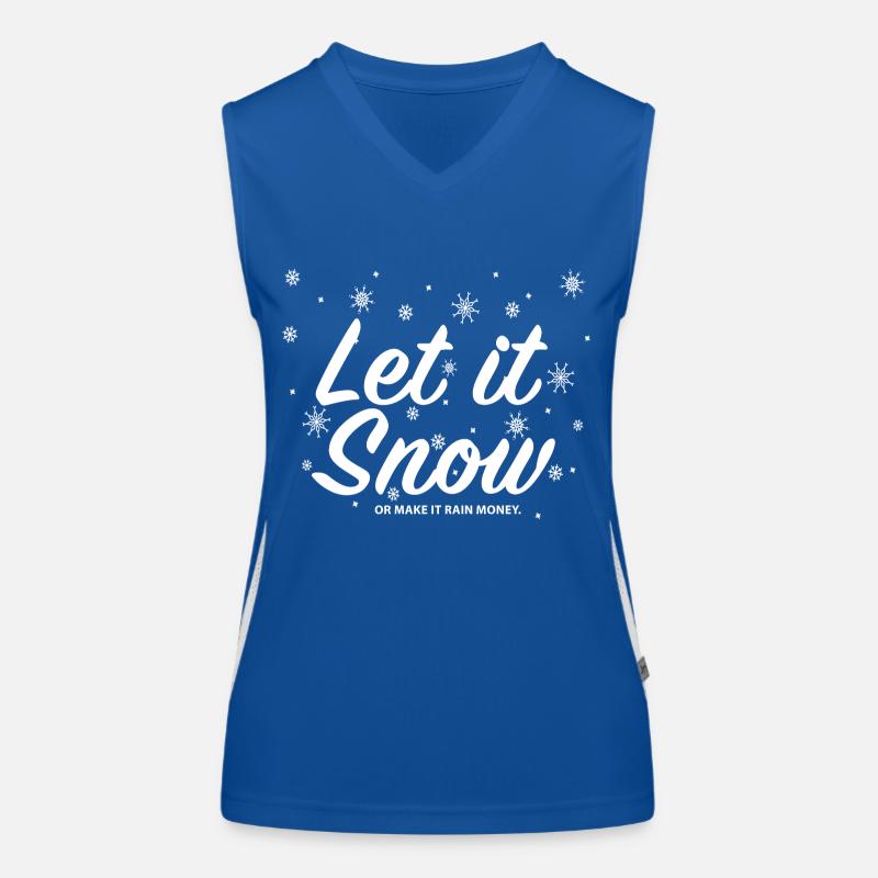 Let it Snow or make it Rain Money Funktionelles Kontrast-Tank Top für Frauen