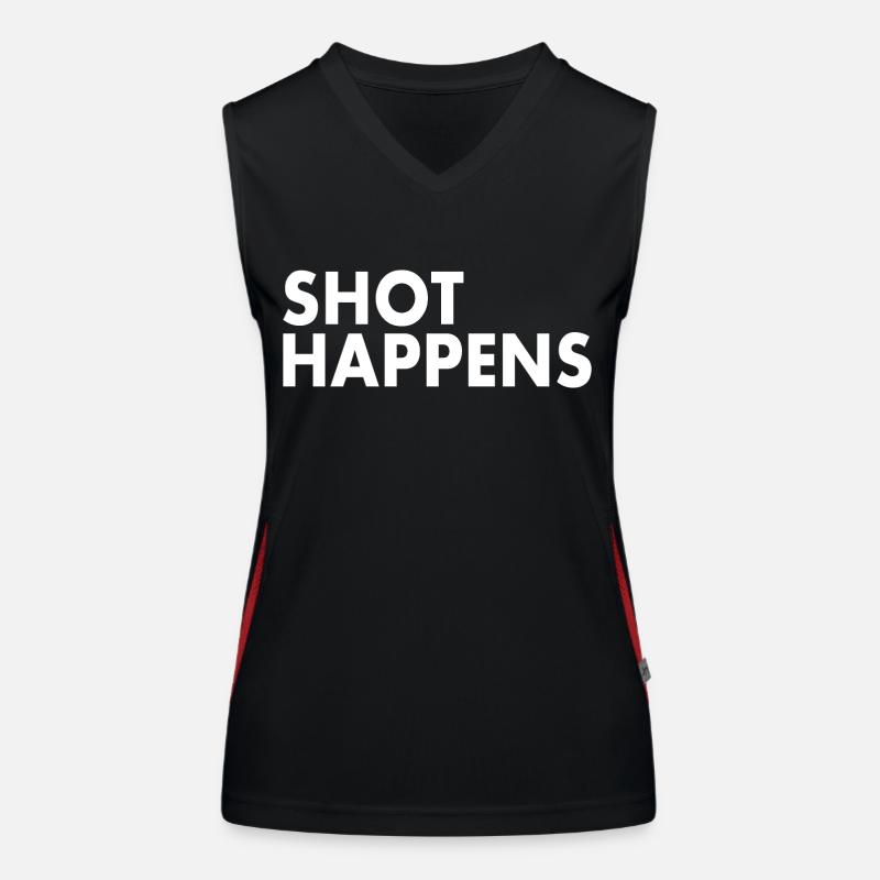 Shot happens Women's Functional Contrast Tank Top