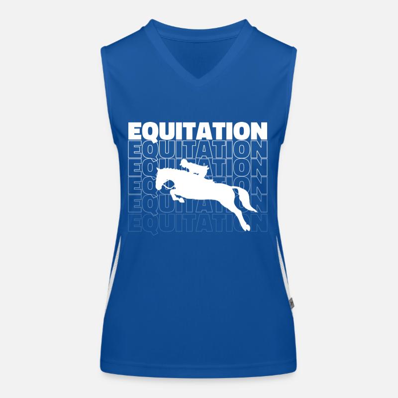 Reiten - Reiter Geschenkidee Funktionelles Kontrast-Tank Top für Frauen