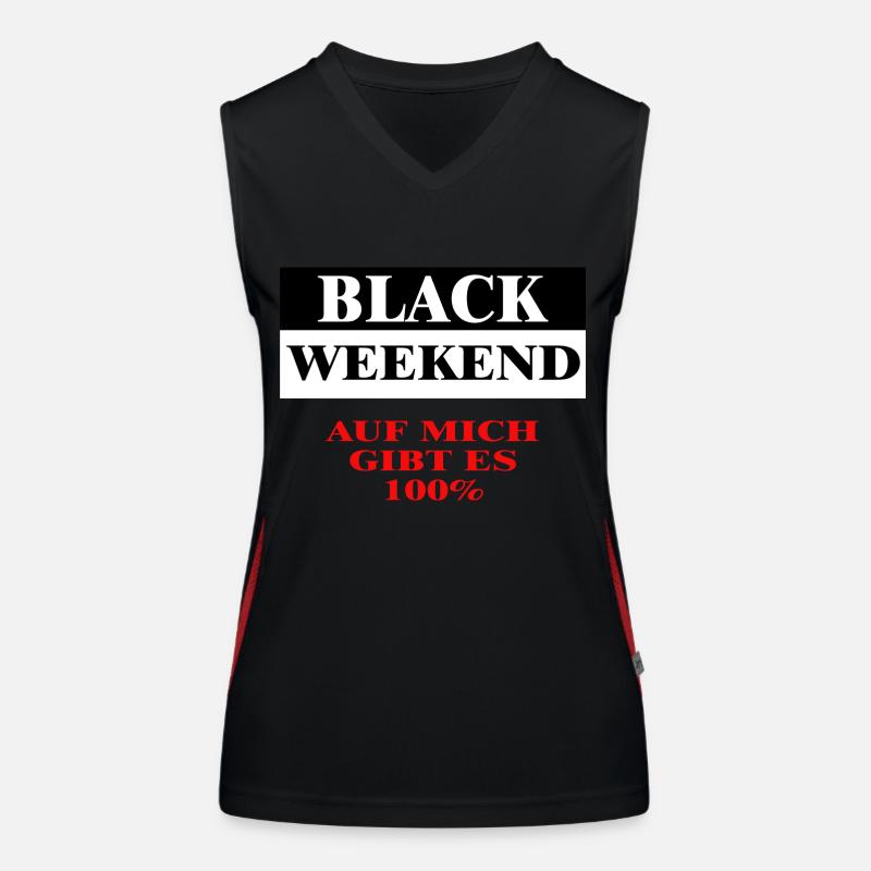 BLACK WEEKEND Funktionelles Kontrast-Tank Top für Frauen