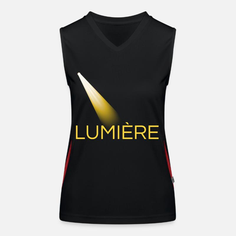 lumière jaune Débardeur respirant contrasté Femme