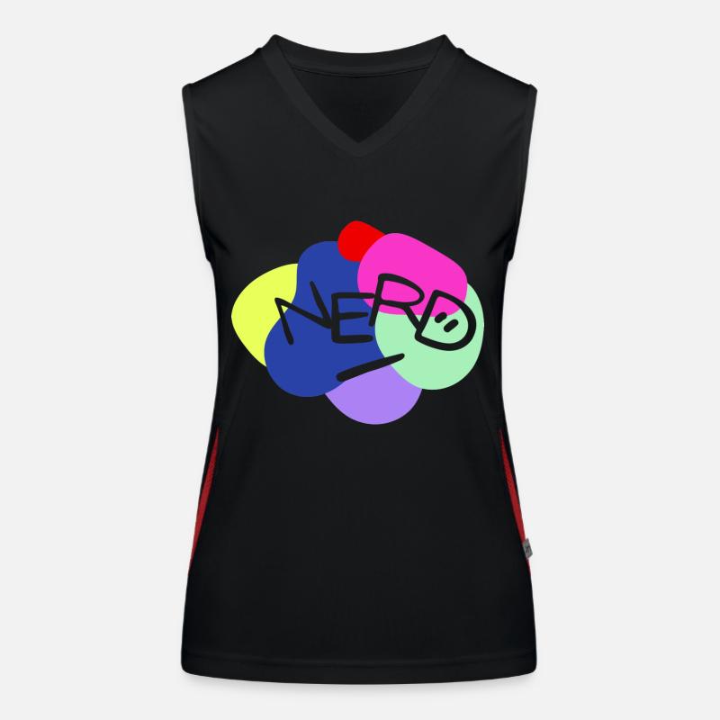 NERD Funktionelles Kontrast-Tank Top für Frauen