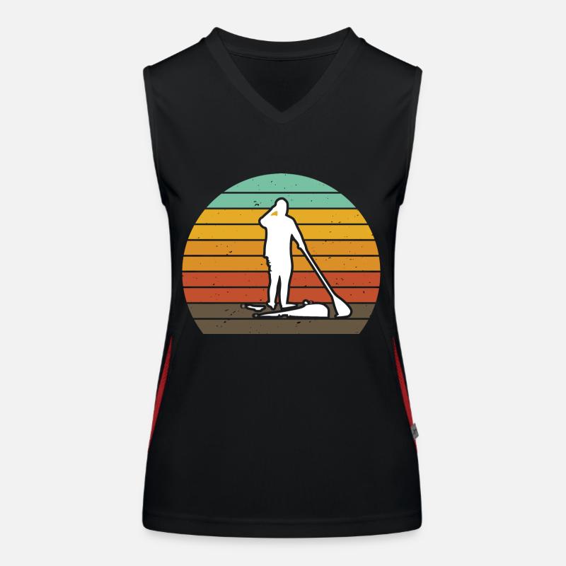 SUP Rétro Soleil Débardeur respirant contrasté Femme