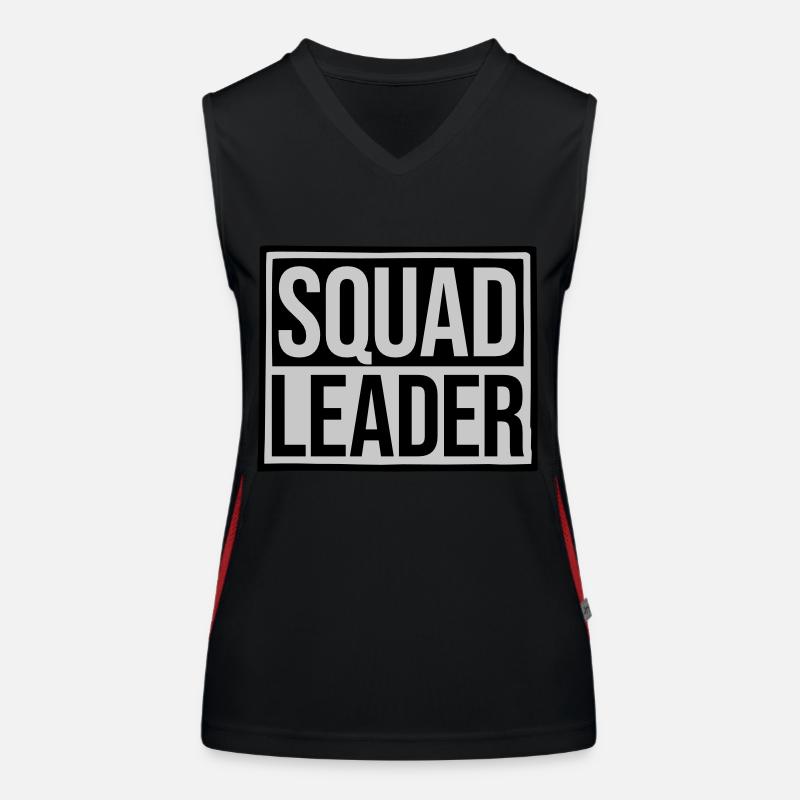 Schild Squad Leader Design Funktionelles Kontrast-Tank Top für Frauen