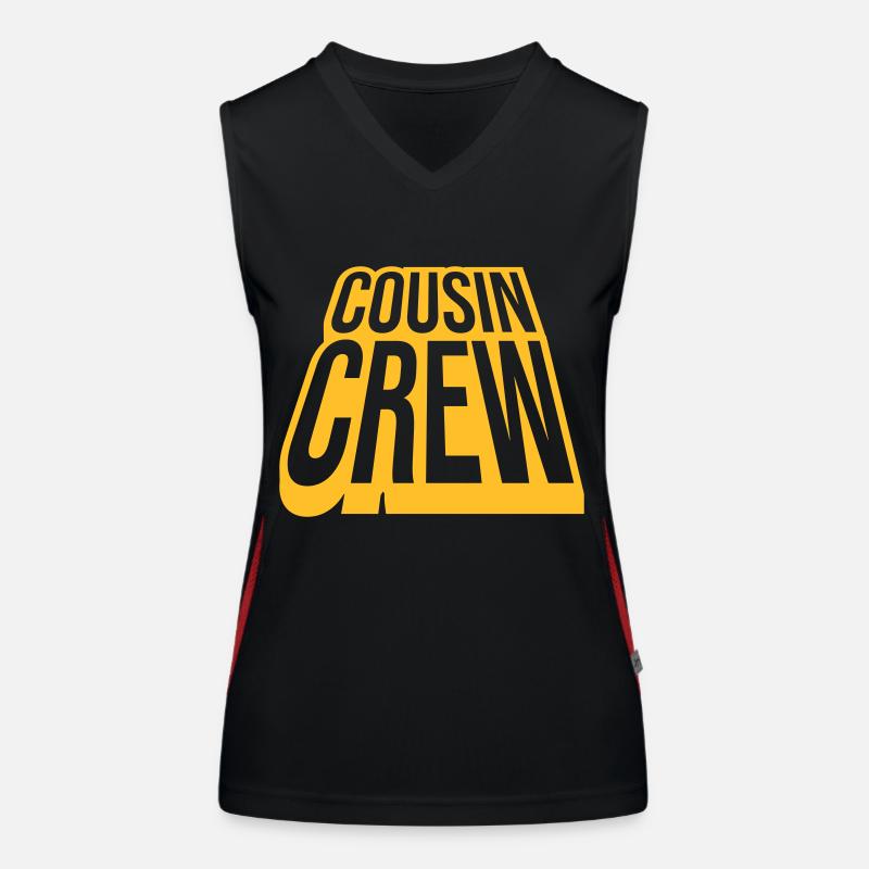 Leader Cousin Crew Team Débardeur respirant contrasté Femme
