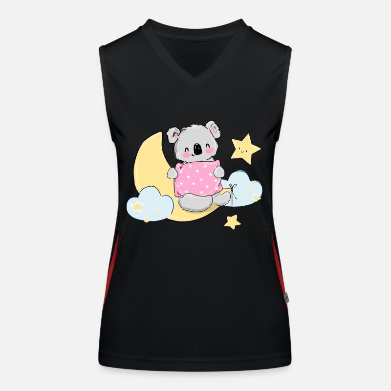 Koala Blue Olivia Funktionelles Kontrast-Tank Top für Frauen
