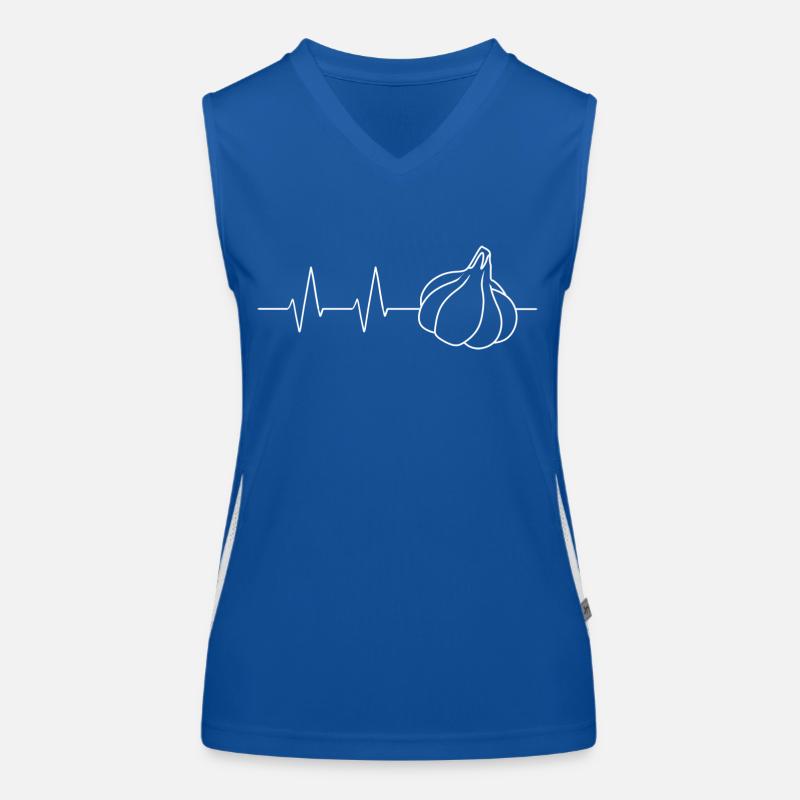 Herzschlag Knoblauch Funktionelles Kontrast-Tank Top für Frauen