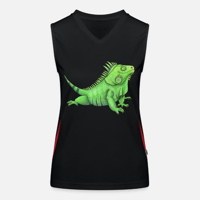 drôle d’iguane Débardeur respirant contrasté Femme