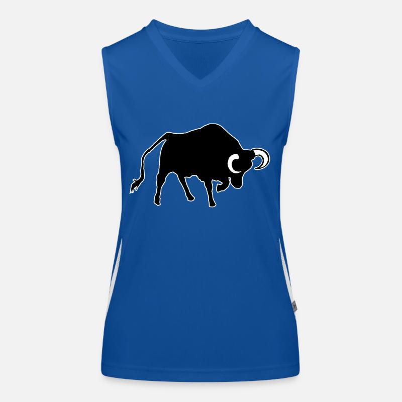 Stier Funktionelles Kontrast-Tank Top für Frauen