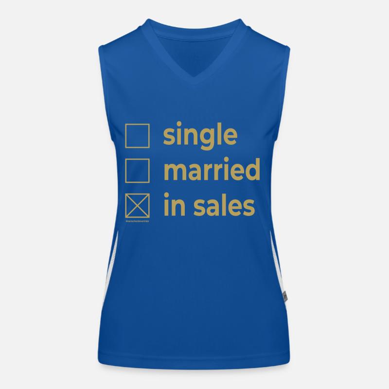 single married sales - Spruch Funktionelles Kontrast-Tank Top für Frauen