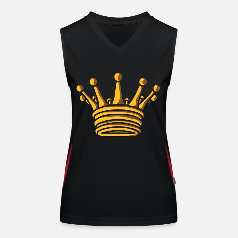 Conception De la Couronne du Roi d’Or Débardeur respirant contrasté Femme