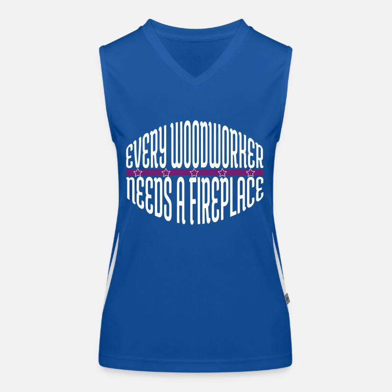 construction carpenter woodcutter Funktionelles Kontrast-Tank Top für Frauen