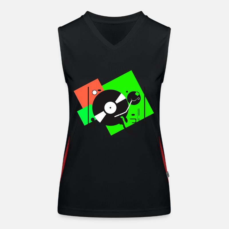 Platines colorées6 Débardeur respirant contrasté Femme