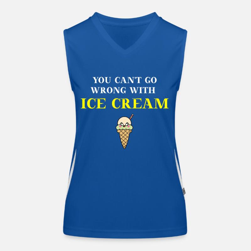 You can't go wrong with ice cream Eis Geschenkidee Women's Functional Contrast Tank Top