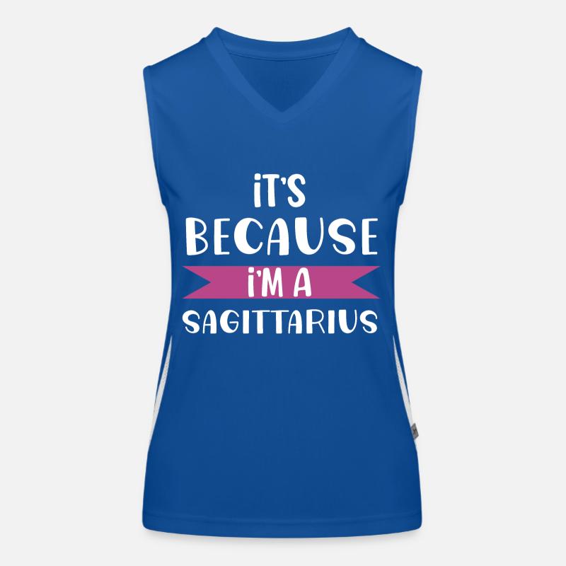 It's because i'm a sagittarius zodiac sign gift Débardeur respirant contrasté Femme