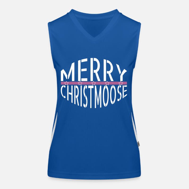 Statement Christmas Tree Bday Christmas Beards Women's Functional Contrast Tank Top
