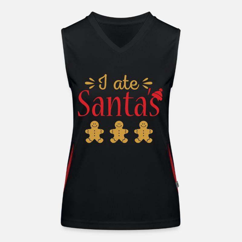 I ate Santa ́s gingerbread Women's Functional Contrast Tank Top