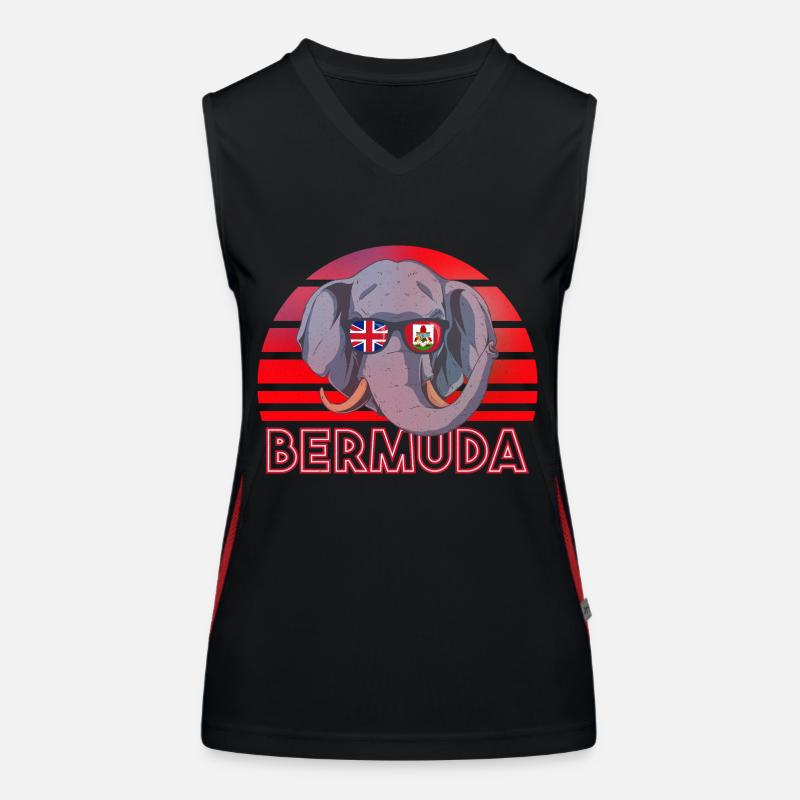 Bermuda Funktionelles Kontrast-Tank Top für Frauen