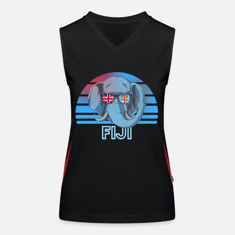 Fidschi Funktionelles Kontrast-Tank Top für Frauen