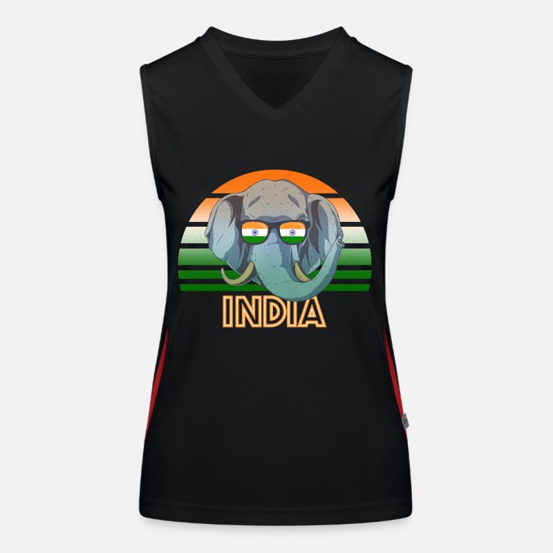 Inde Débardeur respirant contrasté Femme