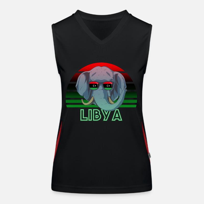 Libyen Funktionelles Kontrast-Tank Top für Frauen