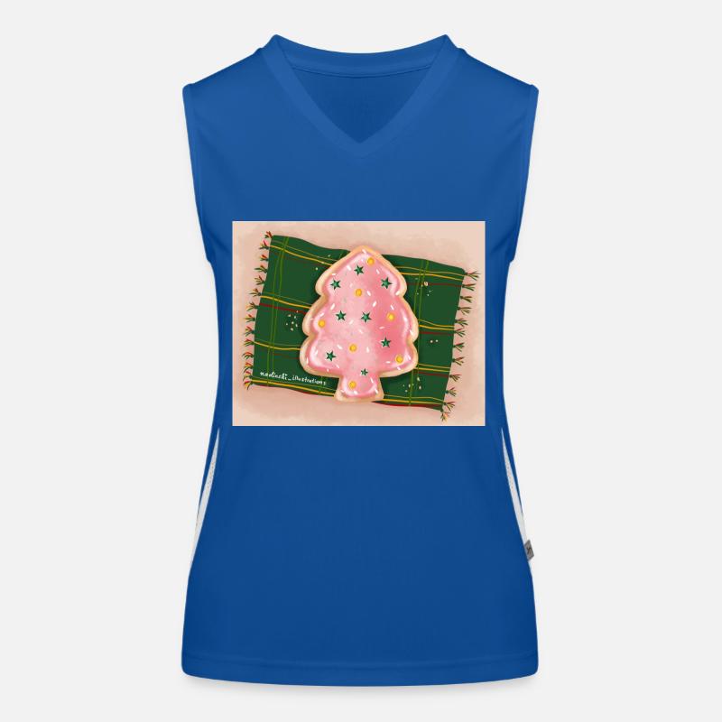 Plätzchen Wehnachten Funktionelles Kontrast-Tank Top für Frauen