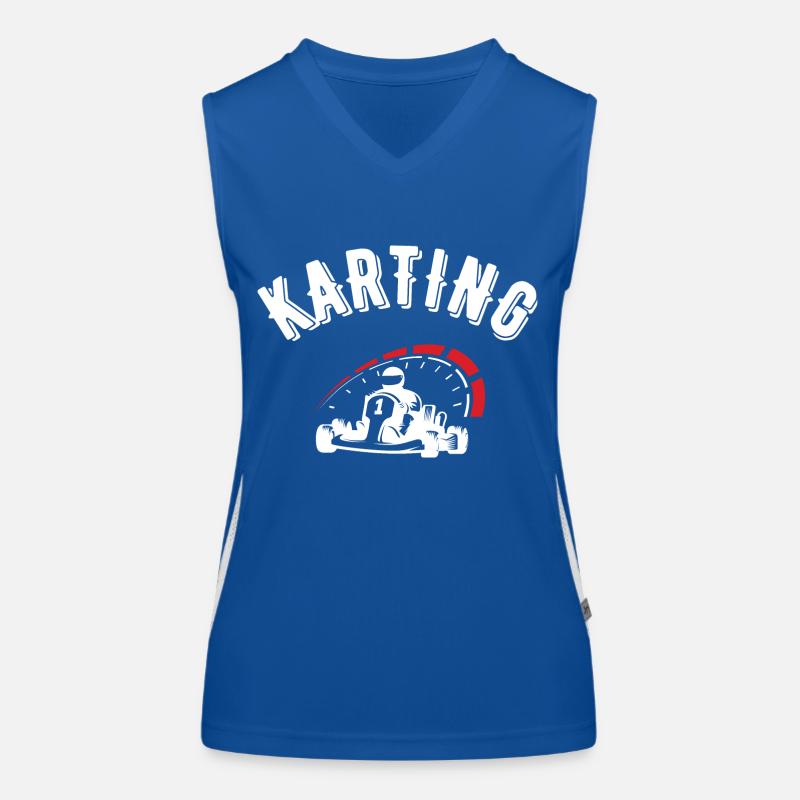 karting Funktionelles Kontrast-Tank Top für Frauen