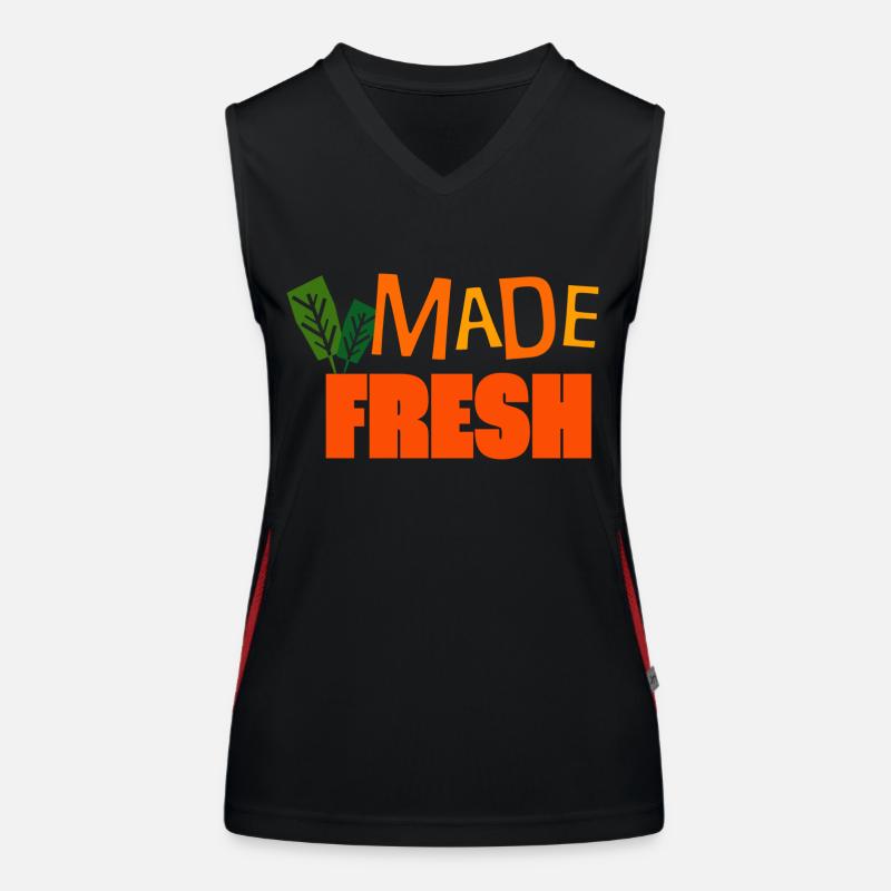 Made Fresh Funktionelles Kontrast-Tank Top für Frauen