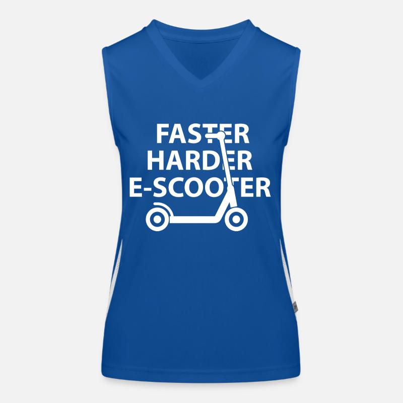 E-Scooter E-Roller Scooter Débardeur respirant contrasté Femme