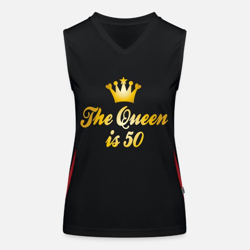 50th birthday Women's Functional Contrast Tank Top
