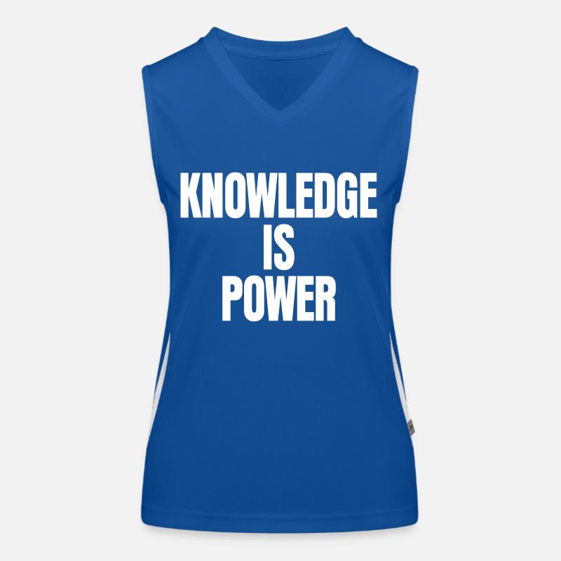 Knowledge Is Power Women's Functional Contrast Tank Top