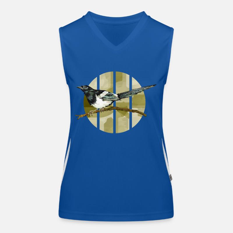 Bunter Vogel Funktionelles Kontrast-Tank Top für Frauen