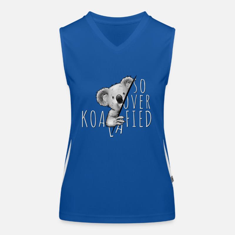 So Over-Koalafied selbstbewusstes Beuteltier Koala Funktionelles Kontrast-Tank Top für Frauen