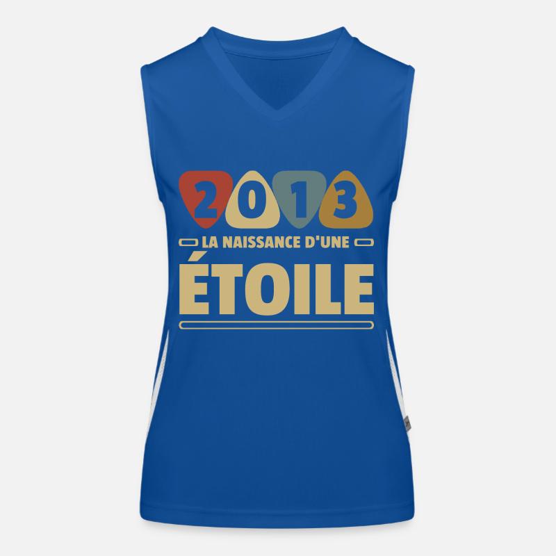 2013 date de naissance / anniversaire année 2013 Débardeur respirant contrasté Femme