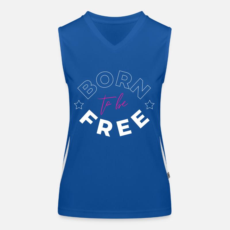 Né pour être libre Débardeur respirant contrasté Femme