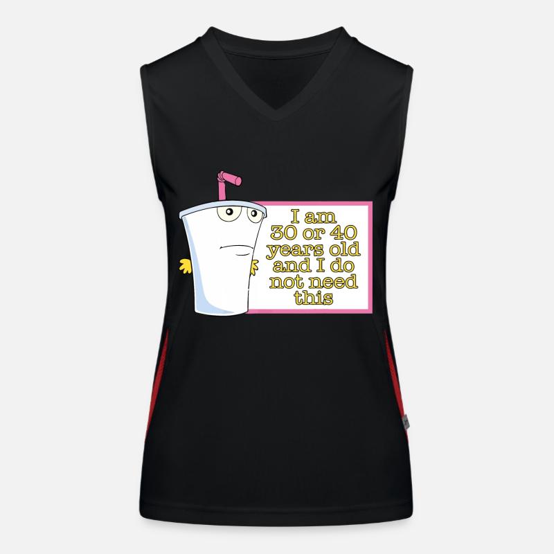 Ich bin 30 oder 40 Jahre alt und brauche das nicht Funktionelles Kontrast-Tank Top für Frauen