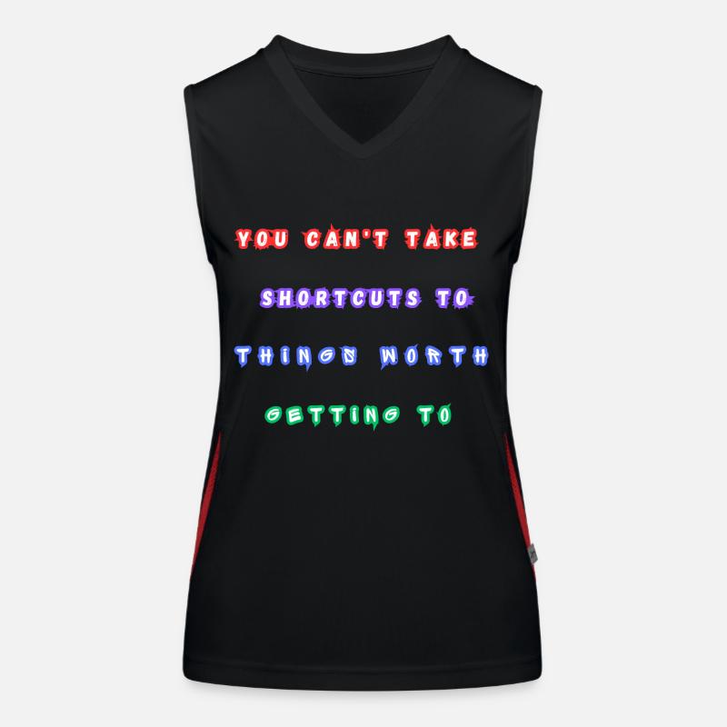 Citations MTIVATIONAL Débardeur respirant contrasté Femme