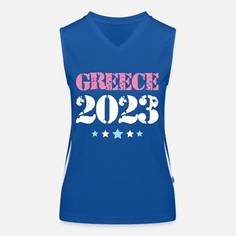 Greece 2023 Funktionelles Kontrast-Tank Top für Frauen