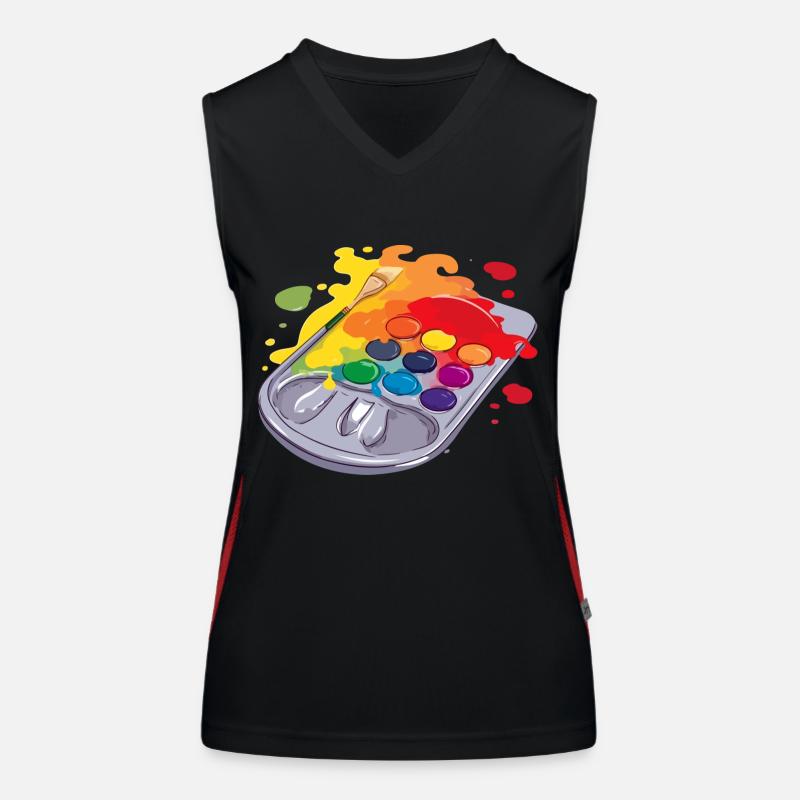 Farbpalette Nr. 2 Funktionelles Kontrast-Tank Top für Frauen
