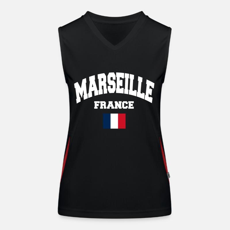 Marseille Funktionelles Kontrast-Tank Top für Frauen