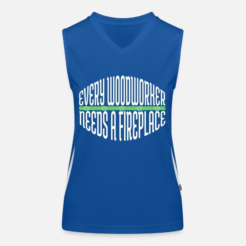 carpenter joke funshirt chainsaw carpenter Funktionelles Kontrast-Tank Top für Frauen