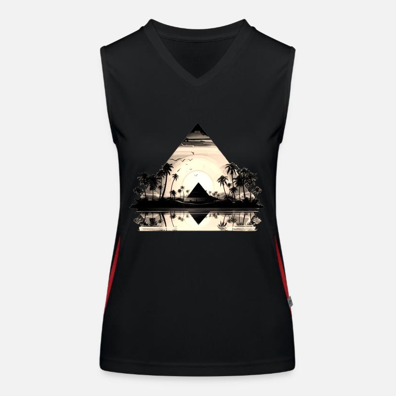 Egypte Egypte Isis Pharaons Pharaons Pyramide Afrique Débardeur respirant contrasté Femme