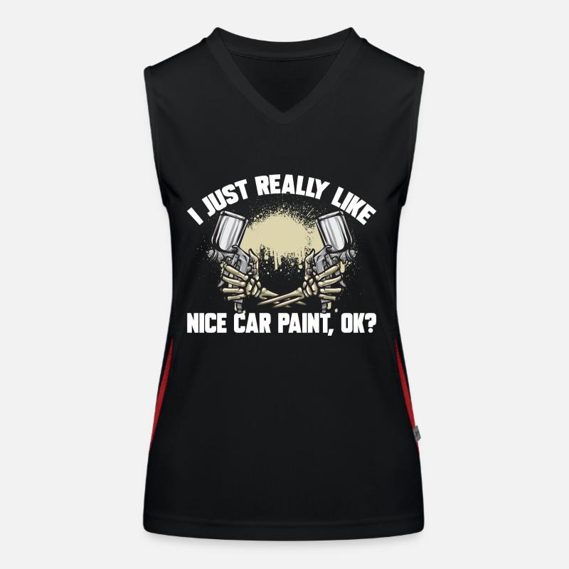 Body Painter Car Painter Painter Women's Functional Contrast Tank Top