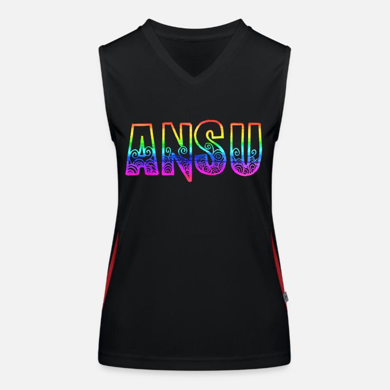 ansu rs regenbogen Funktionelles Kontrast-Tank Top für Frauen