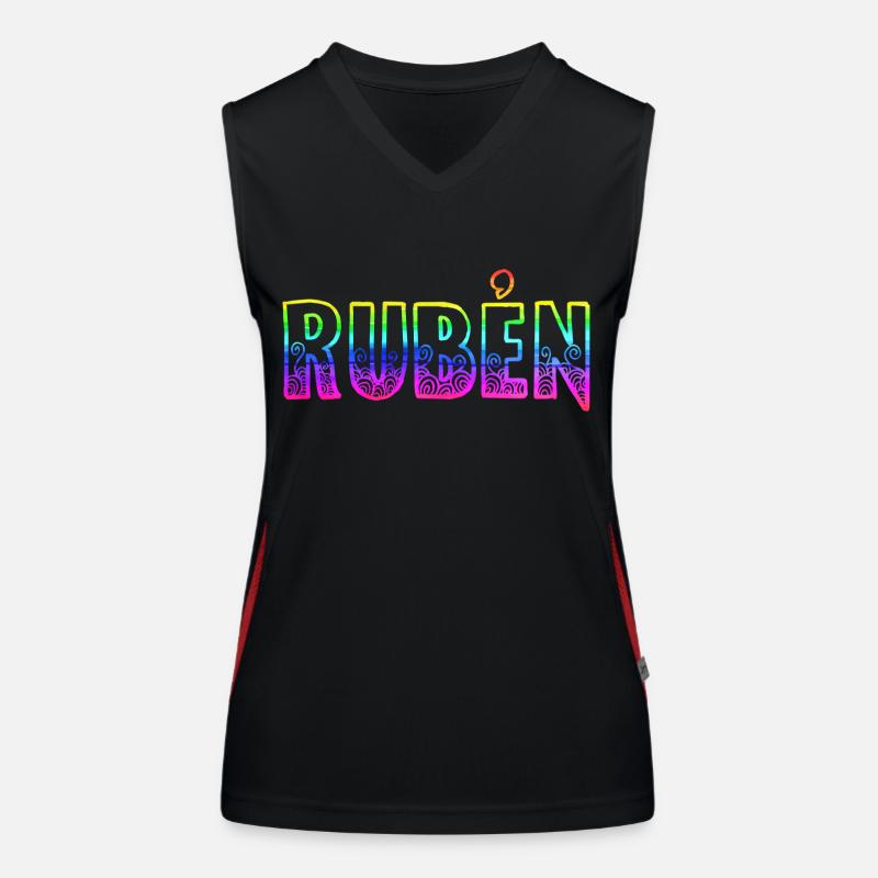 Rubén RS Rainbow Women's Functional Contrast Tank Top
