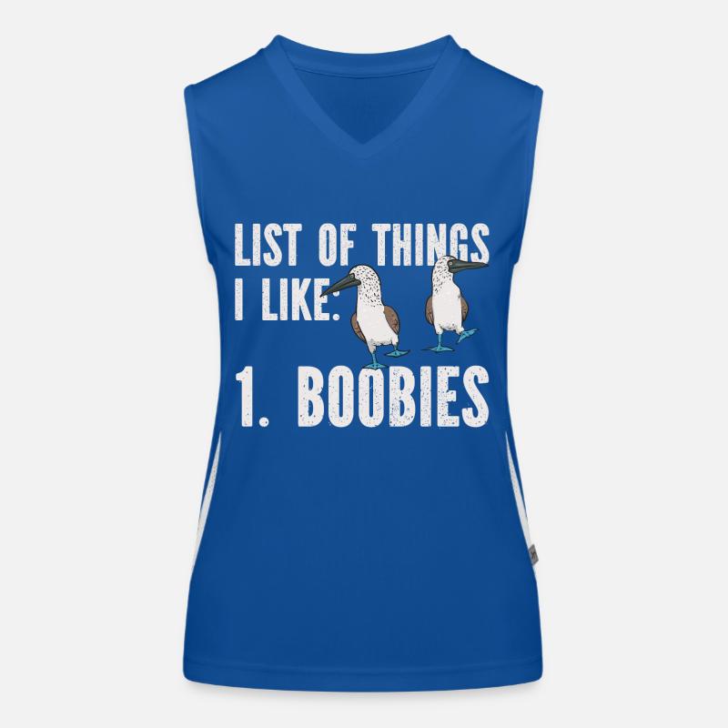 Blaufußtölpel Blue-footed Booby Seevogel Funktionelles Kontrast-Tank Top für Frauen